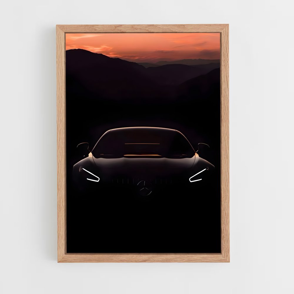 Poster raffiné Sls amg gt – affiche Mercedes (vue 4)